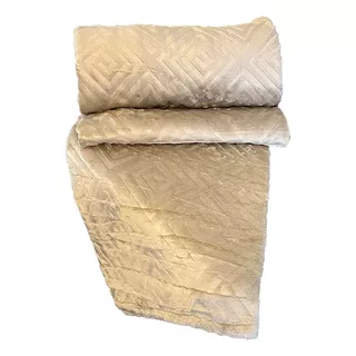 Cobertor Manta 1,80x2,40 Flannel Embossed Antialérgico Casal Cor Fendi