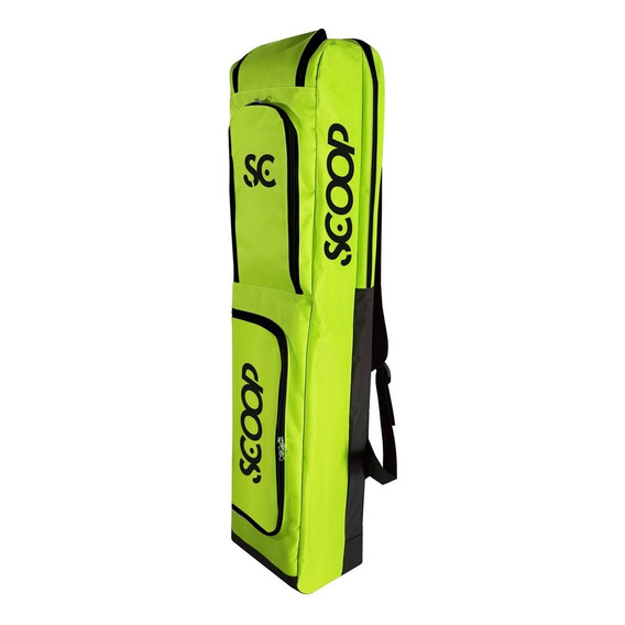 Bolso Mochila Funda Porta Palo Hockey Scoop 4 Palos Mediana Fundas Color Amarillo Fluo Liso (base Goma)