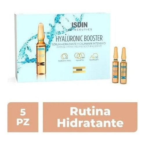 Sérum Hidratante Isdinceutics Hyaluronic Booster 5 Ampolletas