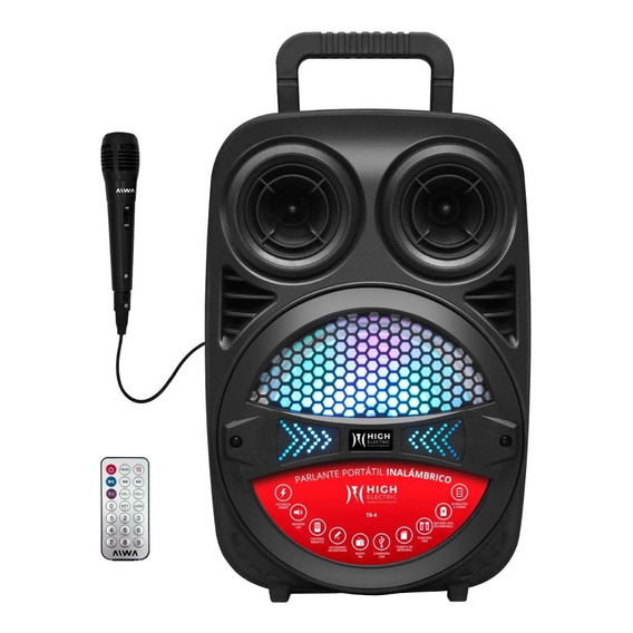 Parlante Portátil 8 Pulgadas Bluetooth Con Micrófono Karaoke
