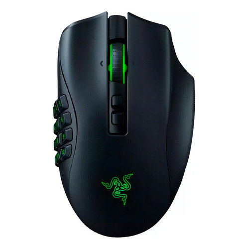 Mouse gamer de juego inalámbrico recargable Razer  Naga Pro negro