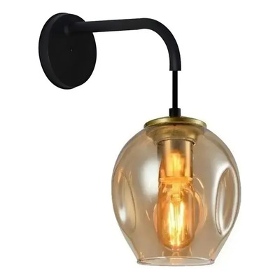 Aplique Astrid Ambar Apto Led E27 Ldc2706-d Luz Desing Ámbar