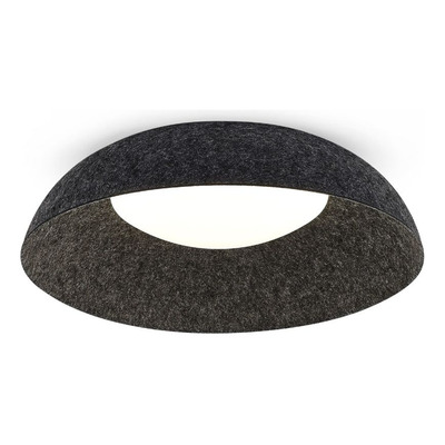 Plafon Duna Gr 7030 15w Calido Fieltro/aluminio Negro Ø41cm Negro