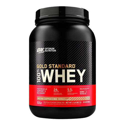 Suplemento en polvo Optimum Nutrition  Proteína Gold Standard 100% Whey proteína sabor mocha cappuccino en pote de 1.11g
