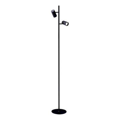 Lampara Velador De Pie Led Apply 16w 2 Apliques Negro Tbcin