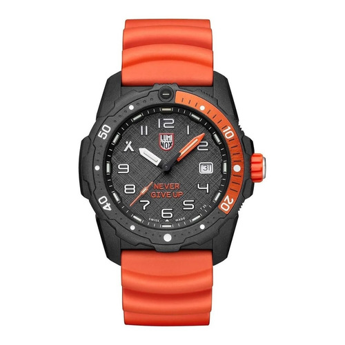 Reloj De Pulsera Luminox Para Hombre Naranja Xb.3729.ngu Color del fondo Negro