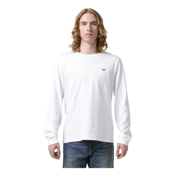 Polo Hombre Cuello Redondo Minilogo Blanco Levis 72848-0000