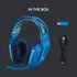 Auriculares gamer inalámbricos Logitech G Series G733 azul con luz LED