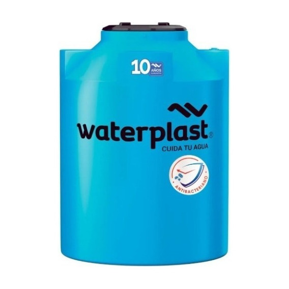Cisterna Single Agua Waterplast 2000lts Polietileno Color Celeste