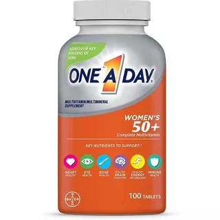 One A Day Women´s  50 + Vitaminas Mujer Con 100 Tabletas Sabor Sin Sabor