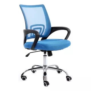 Silla Ejecutiva Escritorio Mesh Reclinable Giratoria Azul