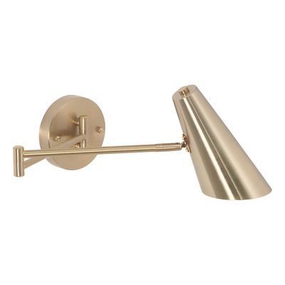 Aplique Doble Brazo Dorado Apto Led Pared Deco Diseño