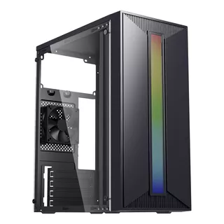 Gabinete Gamer Rgb Bg 042 Bluecase C/ 1 Fan Mini Tower Blaze Cor Preto