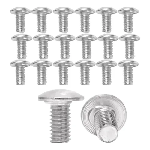 Parafuso Cabeça Lentilha Com Trava 1/4 X 1/2 Zincado - 50un