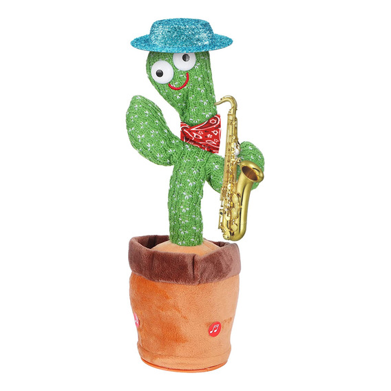Juguete Cactus Luminoso Baila Canta Y Repite Voz Tik Tok Pel