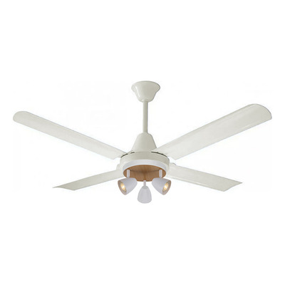 Ventilador De Techo Blanco + Aplique 3 Luces U1923 Tg