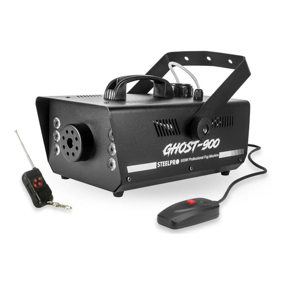 Camara De Humo Ghost 900w Steelpro Con Control Inalámbrico Color Negro