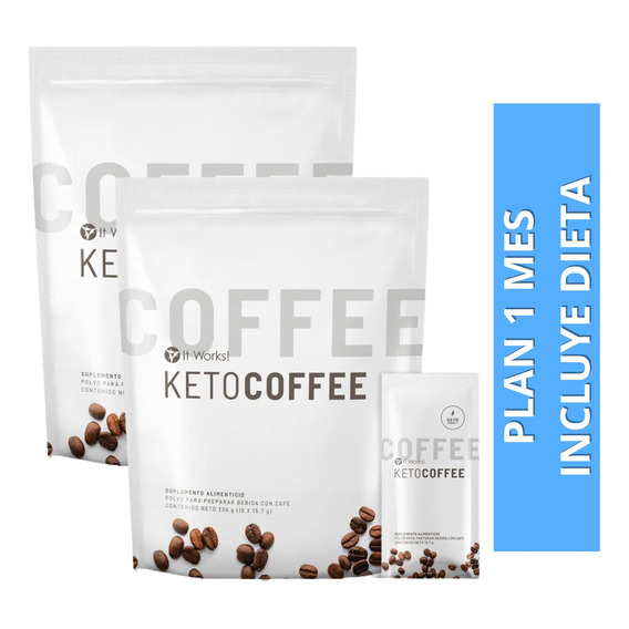 Keto Coffee - It Works! 1 Mes (30 Sobres) 100% Original