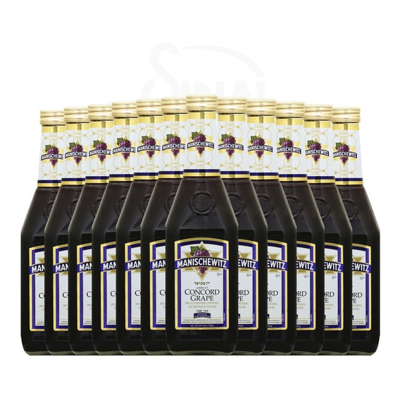 Vino Manischewitz Concord Grape Kosher 750 Ml (caja 12 Pz)