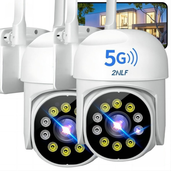 2nlf®  2pcs Cámaras De Seguridad Exterior Wifi 5g/2.4g 1080p