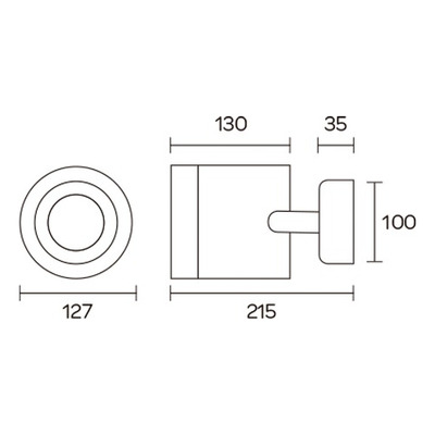 Aplique Spot Exterior Aluminio Para Led Ar111 2065  Fw