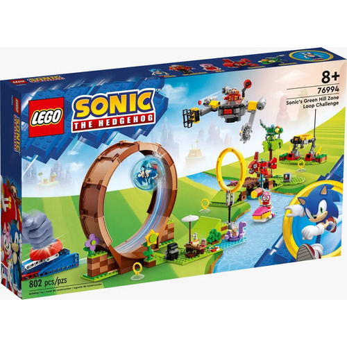 Lego Sonic - Sonic's Green Hill Zone Loop Challenge - 76994 Cantidad de piezas 802