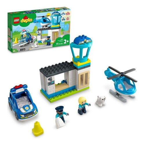 Kit Lego Duplo Comisaría De Policía Y Helicóptero 10959 3+ Cantidad de piezas 40