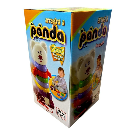 Arrastra Panda Torre Educativa Bebe Ecastrable New Plast