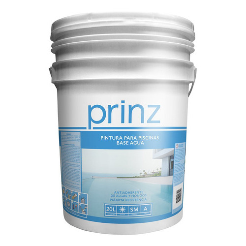 Pintura Para Piletas Piscinas Prinz Agua Semimate 20 Lts 