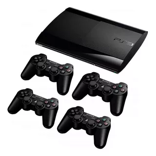 Sony Playstation 3 Super Slim 500gb Programada + 4 Controles