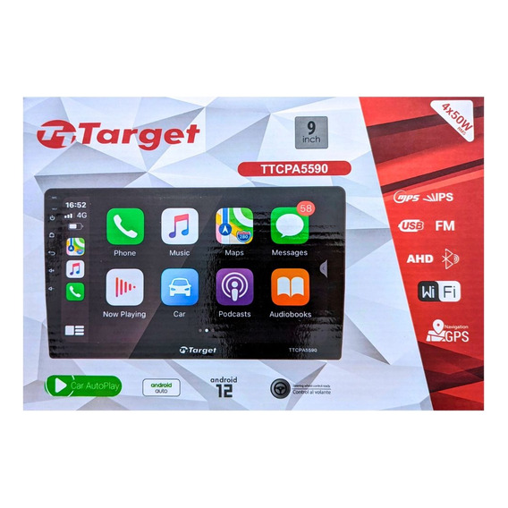 Radio Android Auto 9 Pulgadas Car Play Target Usa Designed 