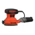 Lijadora roto orbital Black+Decker BDERO100 con sistema velcro naranja 50Hz 180W 220V