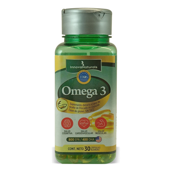 Omega 3 X 30 Caps Ifos Innovanaturals Sabor Sin Sabor