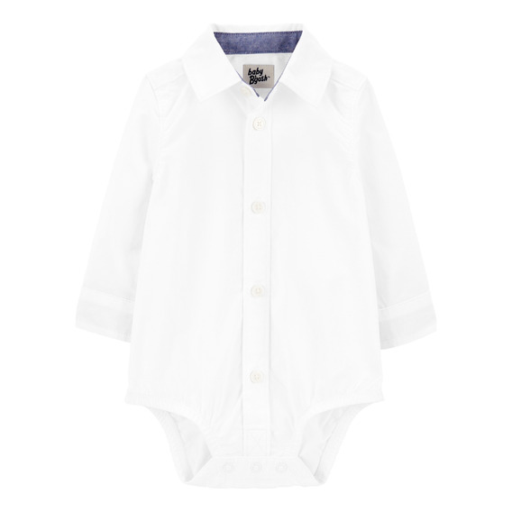 Body Tipo Camisa De Algodón Blanco Oshkosh 1o813210