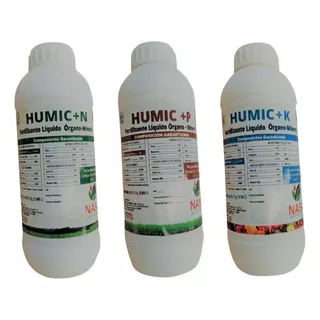 Fertilizante Orgánico Líquido Npk Humic+ N+ P+ K 3kg Foliar