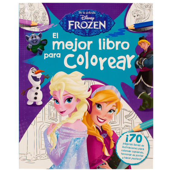 Libro con actividades para colorear: Disney Frozen, de Varios autores. Editorial Silver Dolphin (en español), tapa blanda en español, 2022