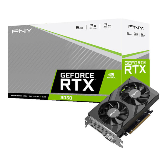 Tarjeta De Vídeo Pny Geforce Rtx 3050 Verto Dual Fan 6gb