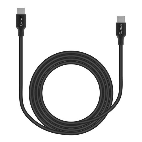 Cable Usb Getttech Gcu-ucqc-01 Tipo C A Usb Tipo C 1m /v Color Negro