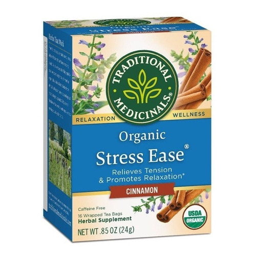 Té Orgánico Traditional Medicinals Stress Ease 16 Sobres Se