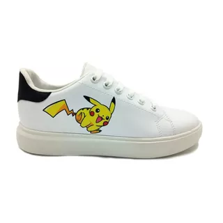 Tenis Sneakers Casual Blancos  Anime Pokemon Pikachu