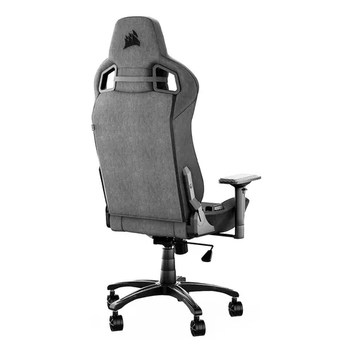 Silla de escritorio Corsair T3 Rush gamer ergonómica gris y charcoal con  tapizado de tela