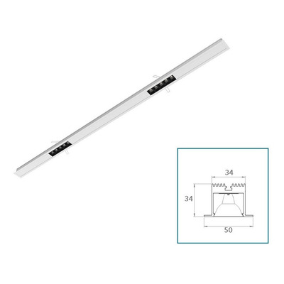 Embutido Empotrable Gyon Line Led Optico 10w 115cm Lucciola