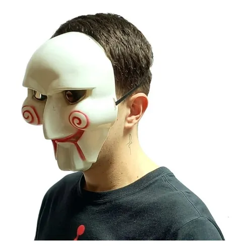 Máscara Terror Filme Jogos Mortais Jigsaw Halloween Cosplay