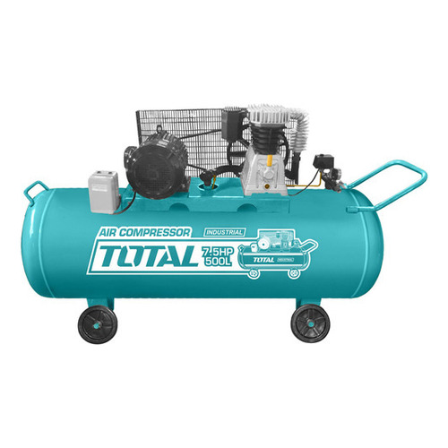 Compresor Aire Total Industrial 500l, Motor 7.5hp, Trifásico Color Turquesa Fase eléctrica Trifásica Frecuencia 50 Hz