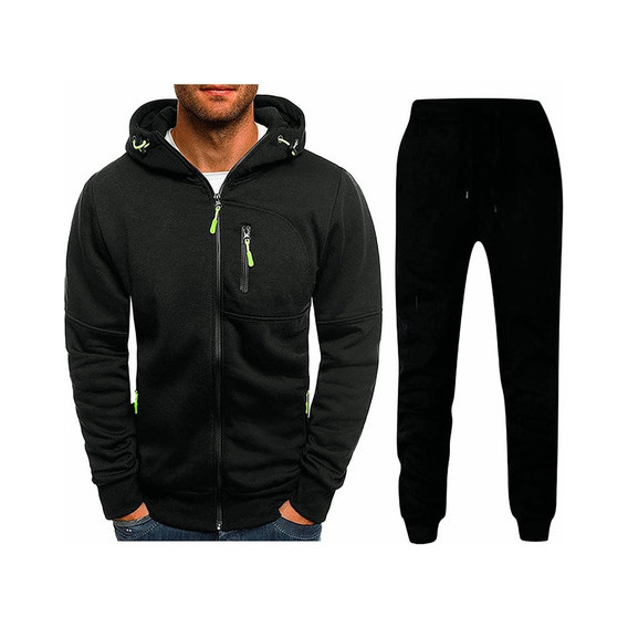 Conjunto Deportivo De Moda De Sudadera Y Pants Para Hombre