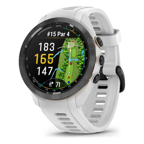 Smartwatch Reloj Approach S70 42mm Pequeño Amoled Golf Color de la caja Gris Color del bisel Blanco