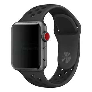Pulseira Sport Compatível Com Apple Watch 7 45mm (preto)