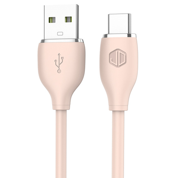 Cable De Datos Jd D-23ac Usb A A Usb C 2.4a Carga Rapida-* Color Rosa