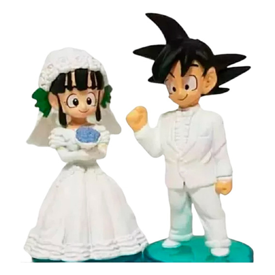 Figuras Boda 11 Cm De Altura Goku Milk Dragon Ball Z Casados