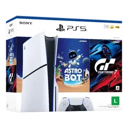 Console PlayStation®5 Slim Disk - Pacote Astro Bot e Gran Turismo 7